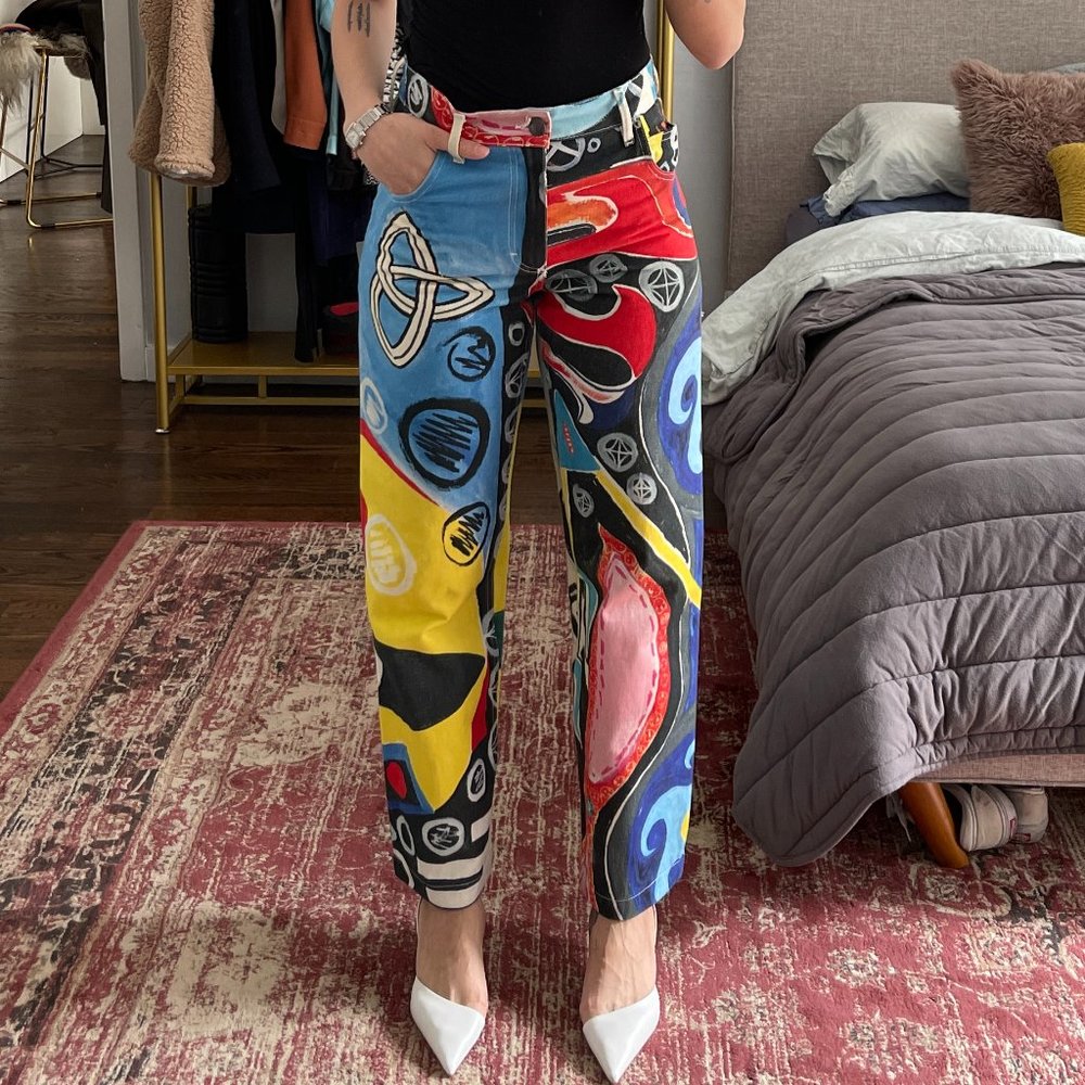 CHARLES JEFFREY Unique Loverboy Denim Pants